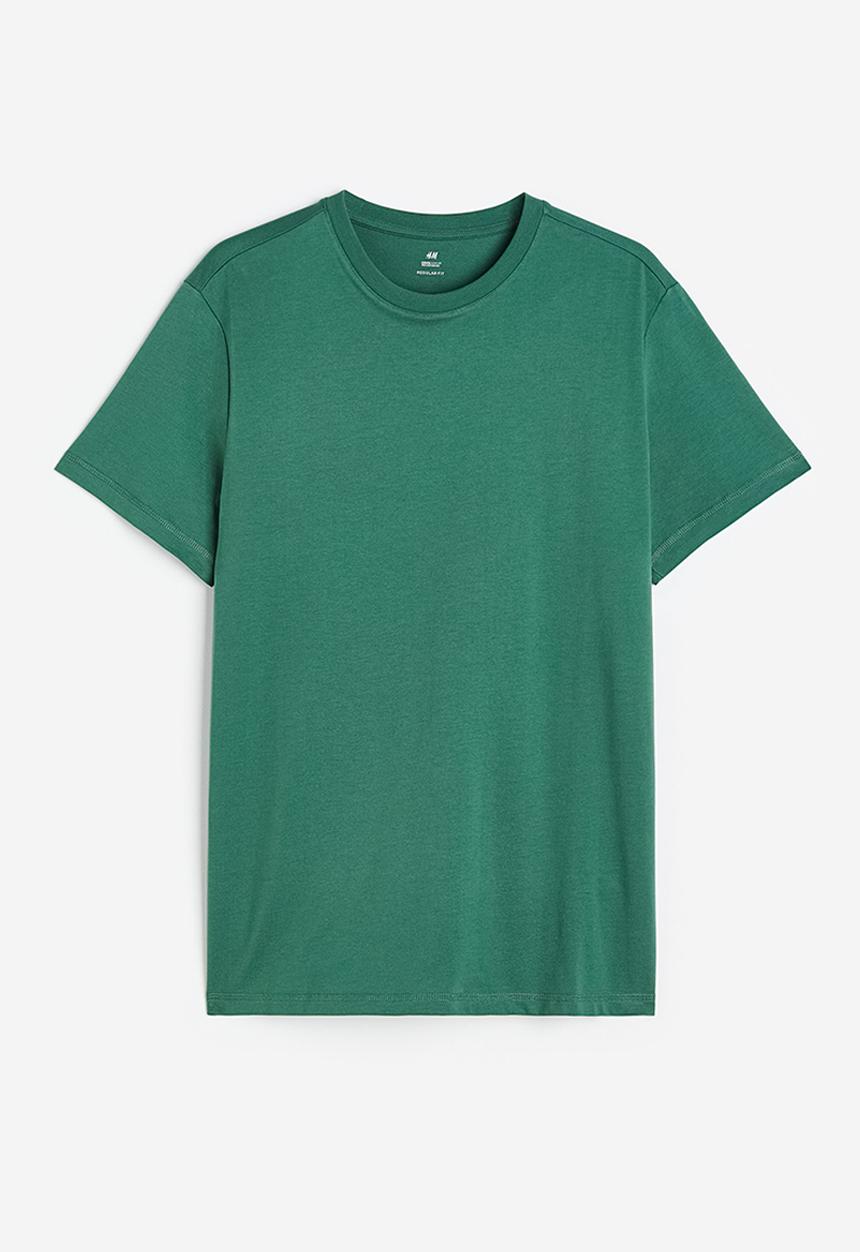 H&M - Coolmax® regular fit T-shirt - dark green