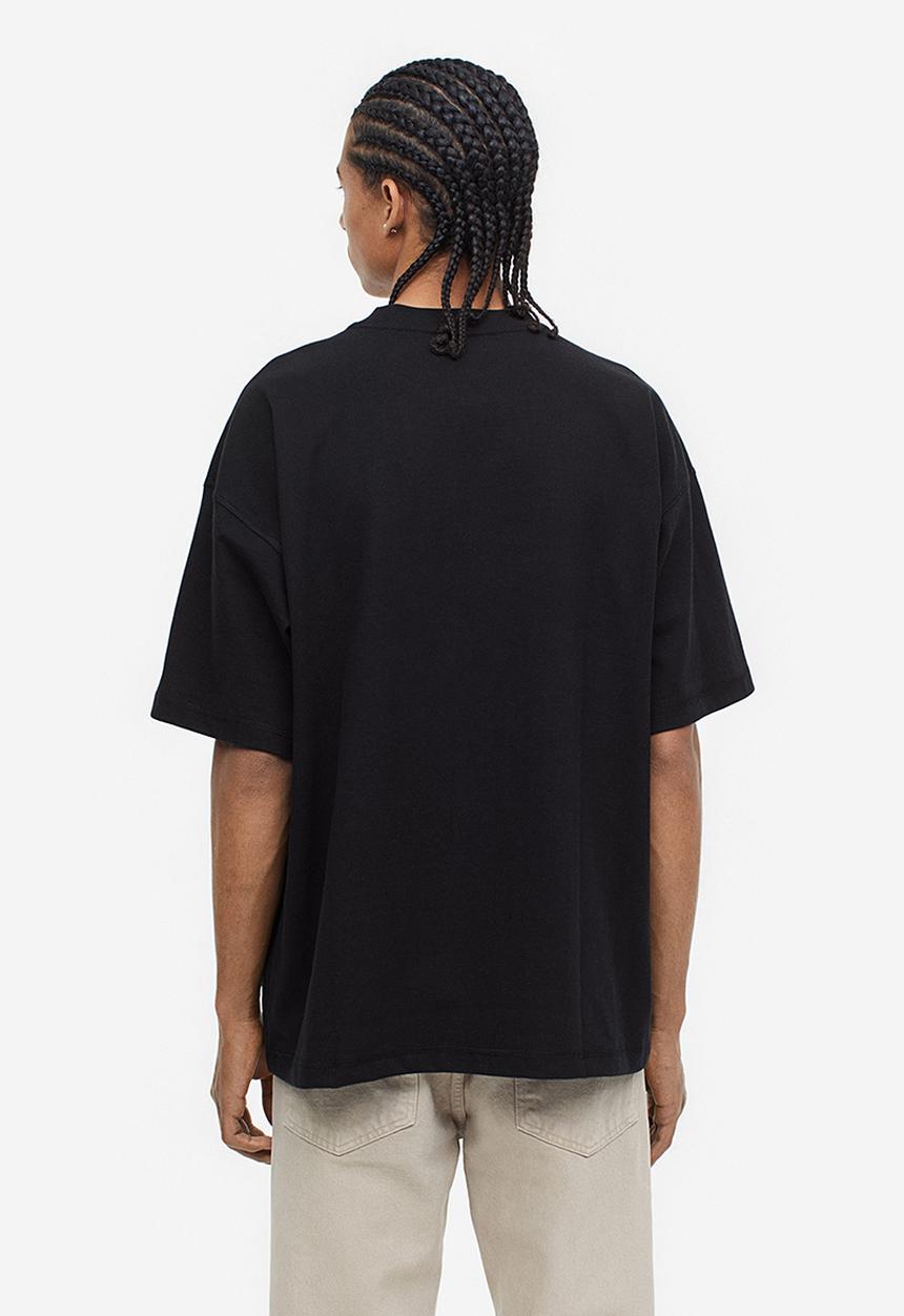 H&M - Coolmax® oversized fit T-shirt - black