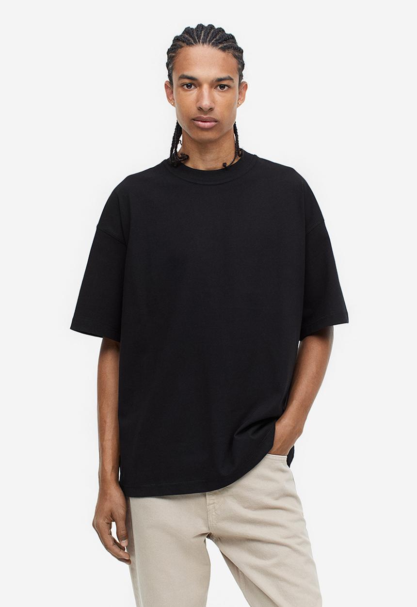 H&M - Coolmax® oversized fit T-shirt - black