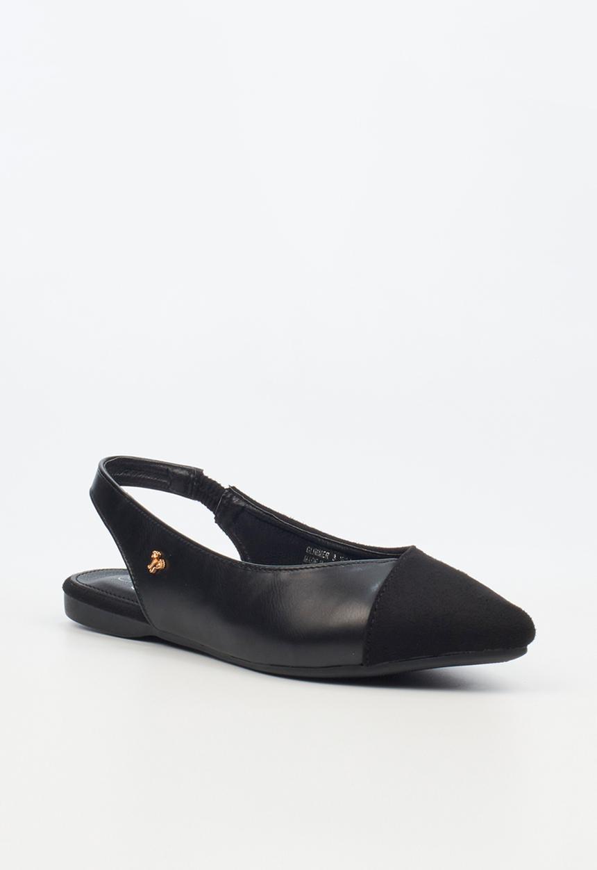 Butterfly Feet - Glimmer 3 slingback - black