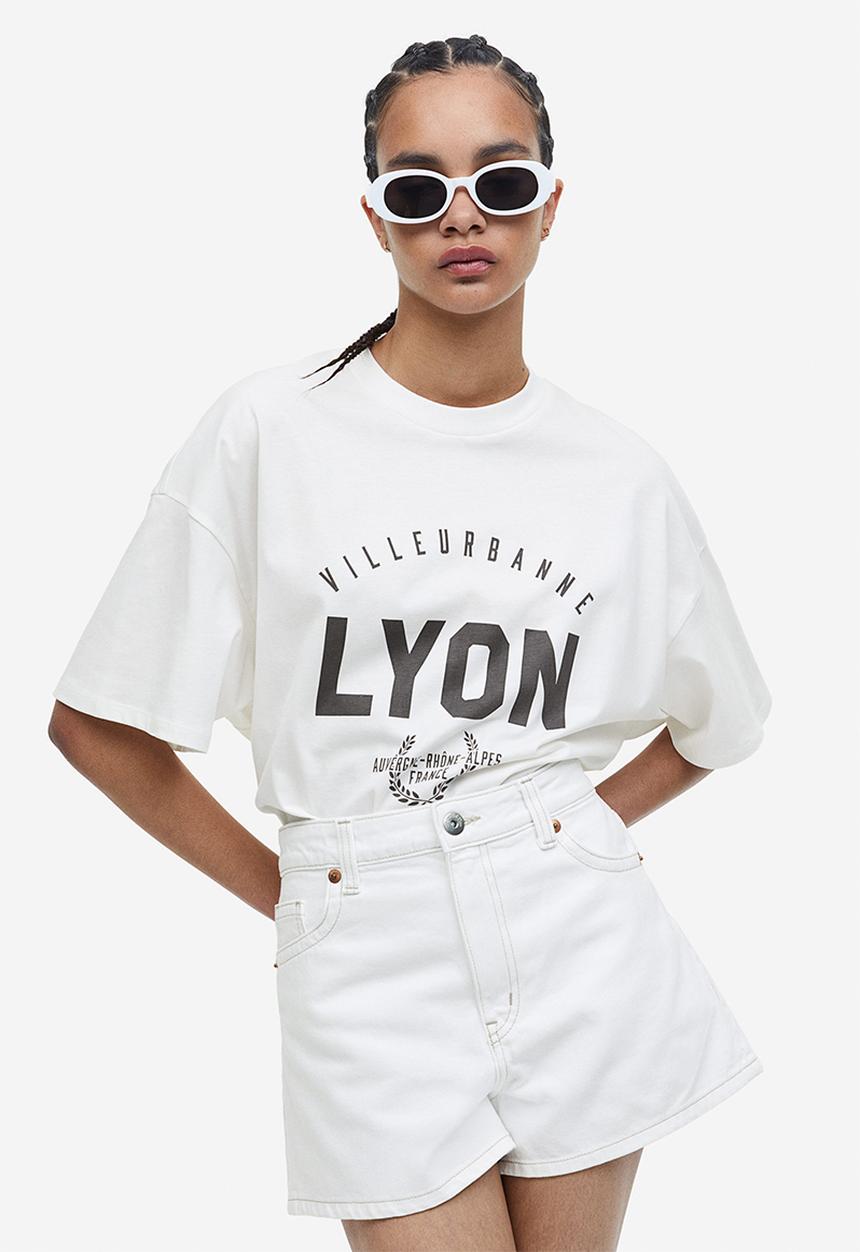 H&M - Denim shorts - white