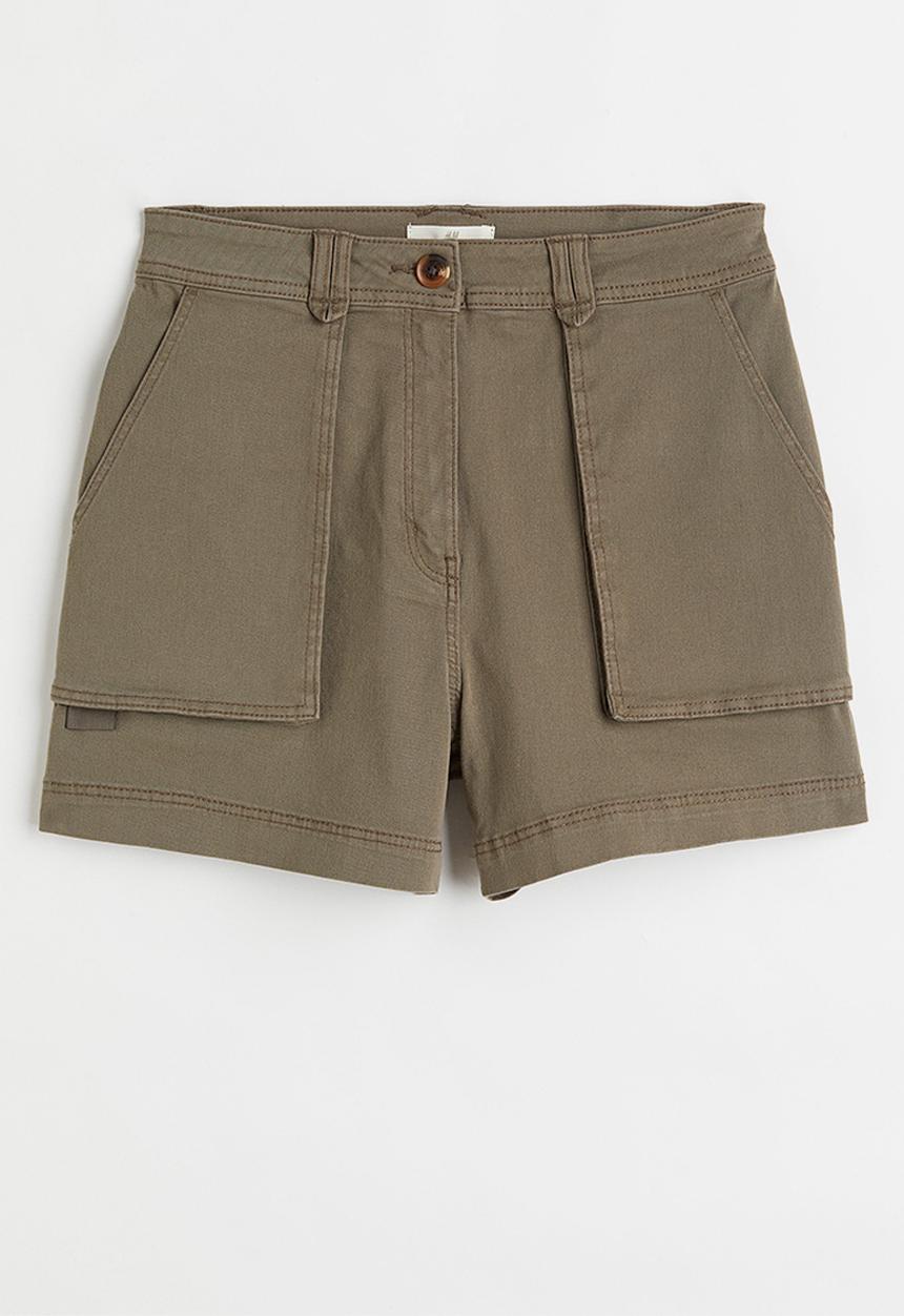 H&M - Cargo shorts - dark khaki green