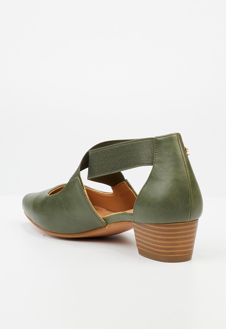 Butterfly Feet - Sling 6 slingback - olive