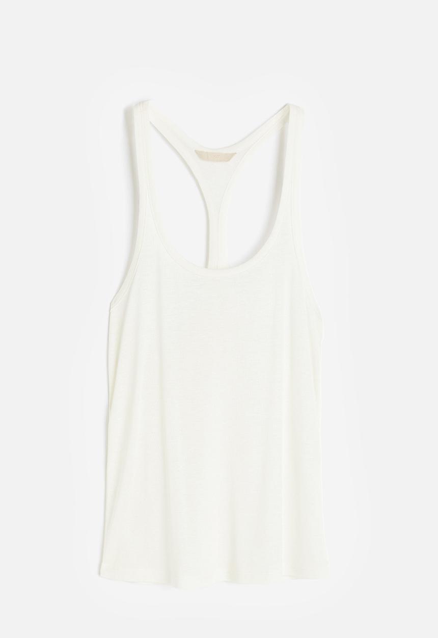 H&M - Lyocell vest top - white