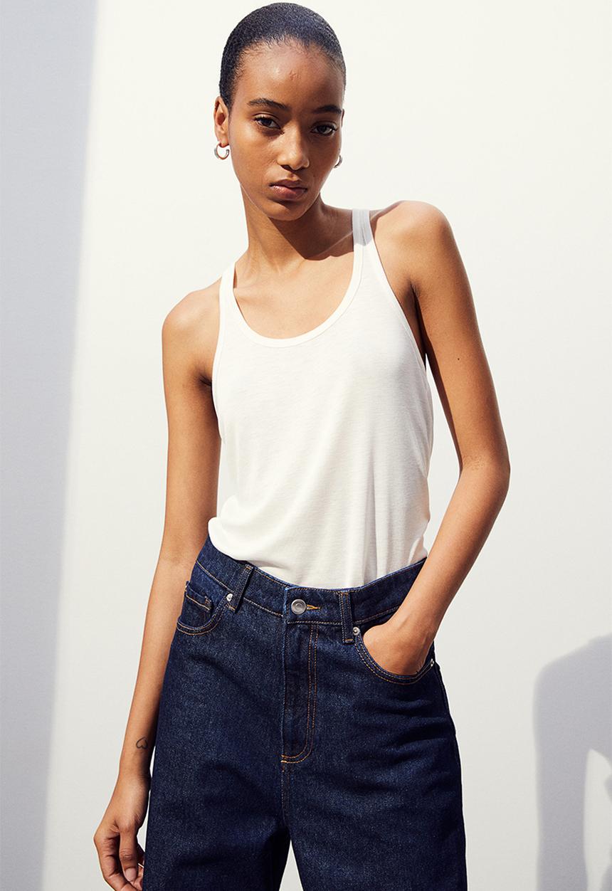 H&M - Lyocell vest top - white