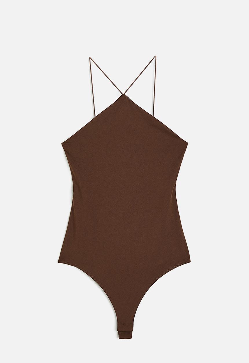 H&M - Jersey thong body - brown