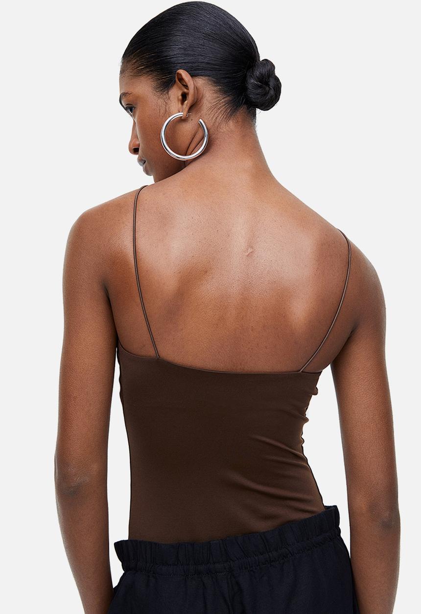 H&M - Jersey thong body - brown