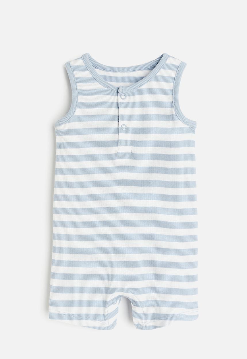 H&M - Ribbed romper suit - blue
