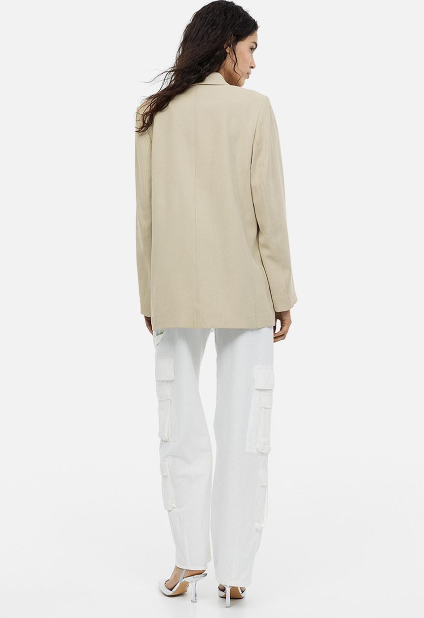 H&M - Double-breasted blazer - beige
