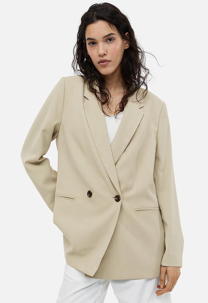 H&M - Double-breasted blazer - beige