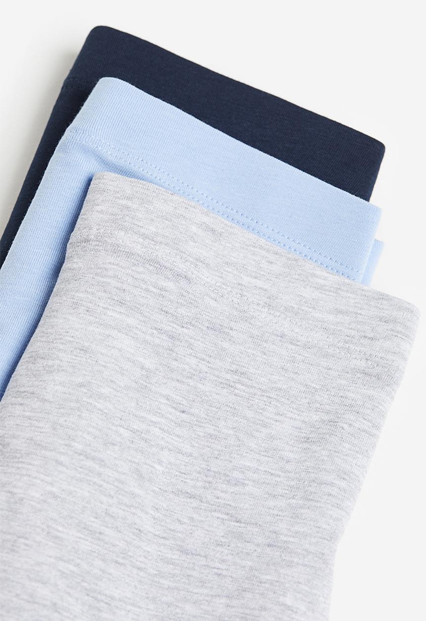 H&M - 3-pack boxer shorts - blue & grey