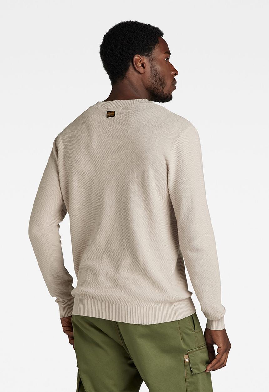G-STAR - Moss r knit Neptune knit o - whitebait