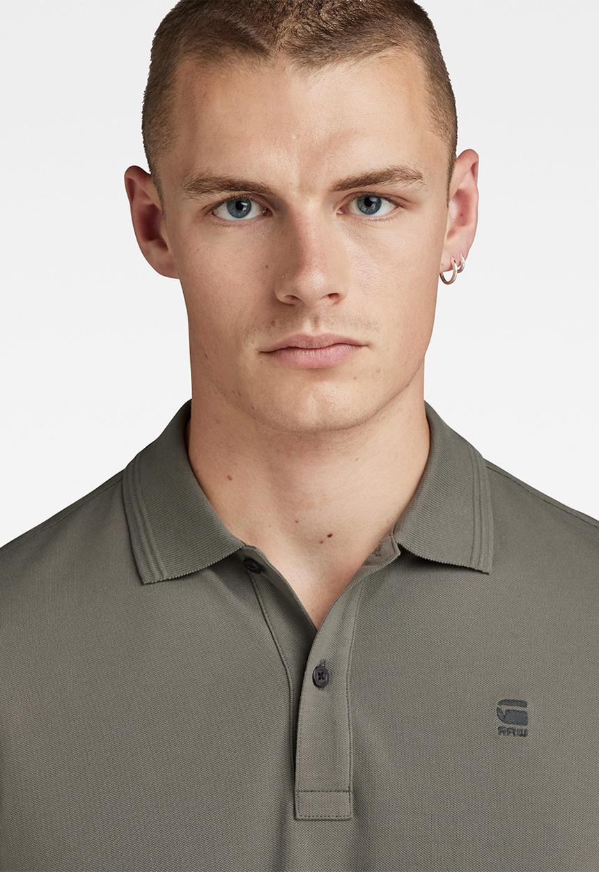 G-STAR - Dunda slim polo s\s Premium stretch pk o  - gs grey