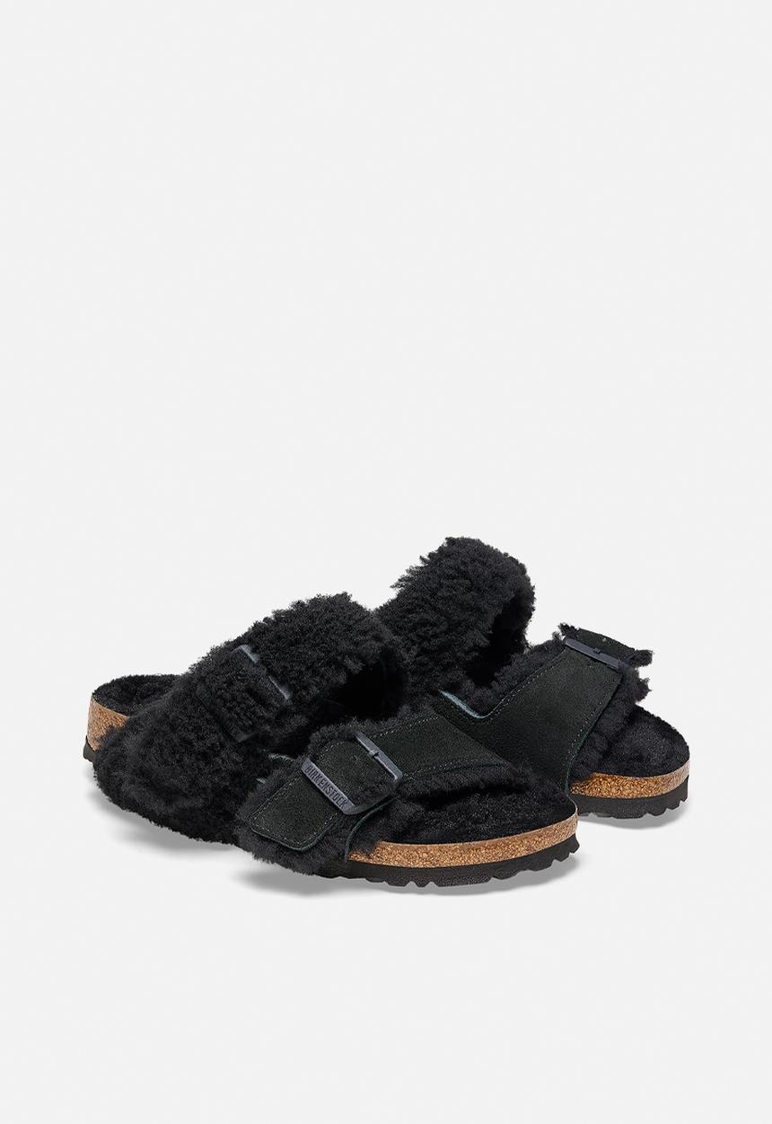 Birkenstock - Arizona Teddy Regular - Black