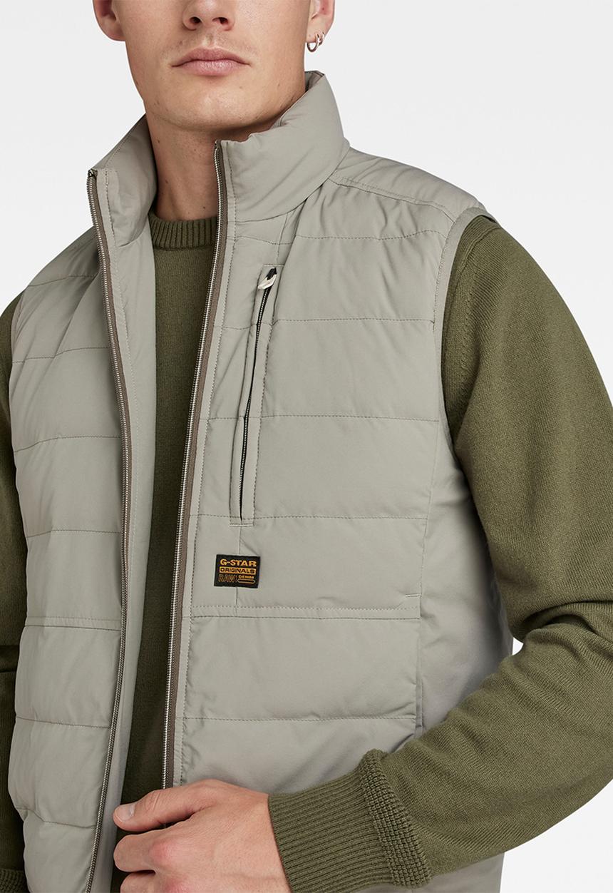 G-STAR - Foundation liner vest Zone stretch lite wr  - elephant skin