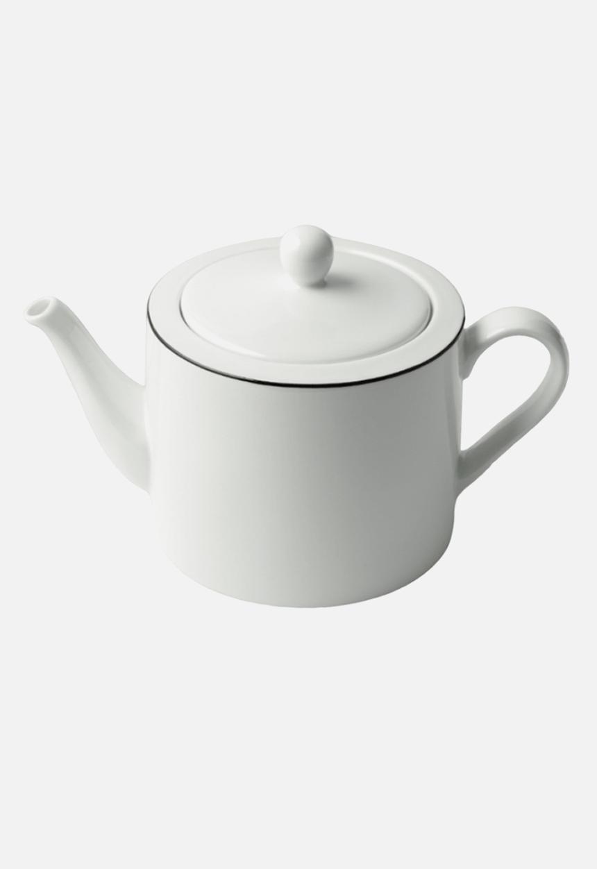 Jenna Clifford - Premium Porcelain Tea Pot With Black Line