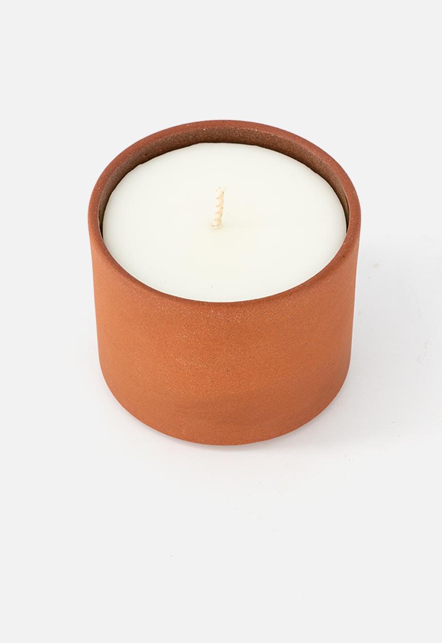Rekindle Candle - Swartland Summer Ceramic Candle Med - rust