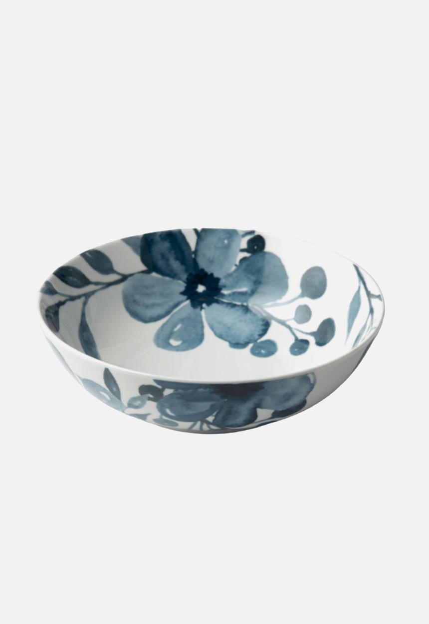 Jenna Clifford - Blue Floral Salad Bowl 24cm