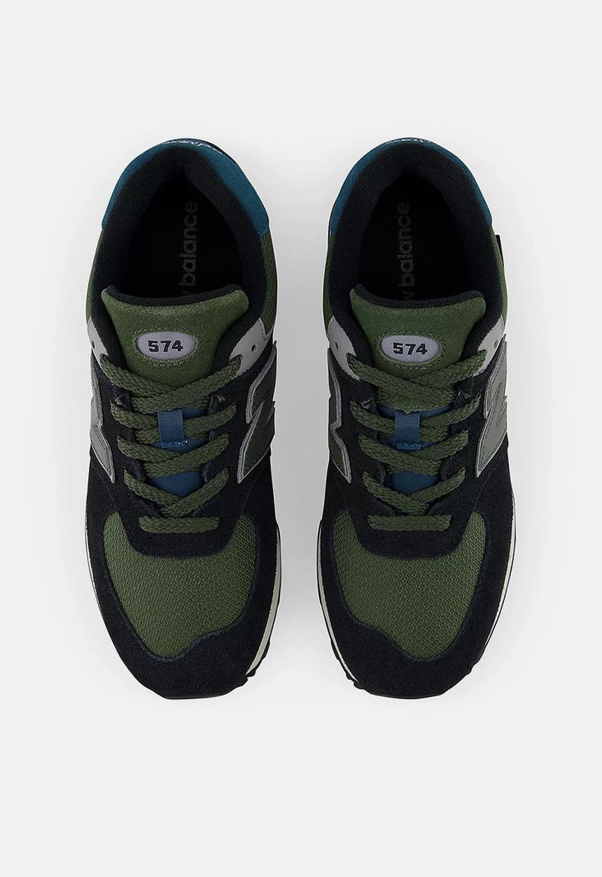 New Balance  - 574 gs - black/grey/khaki