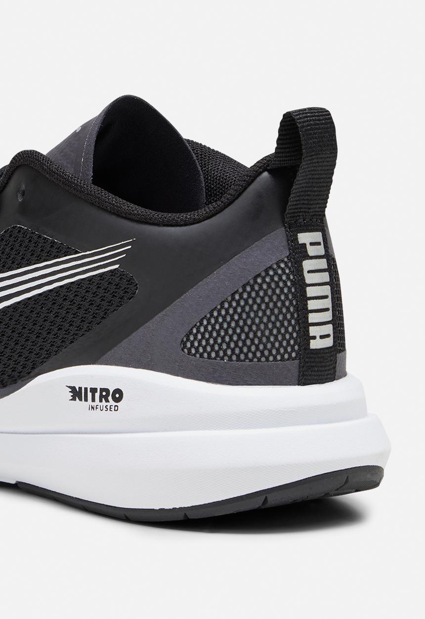 PUMA - Puma kruz nitro jr - puma black-puma white-dark coal-puma silver