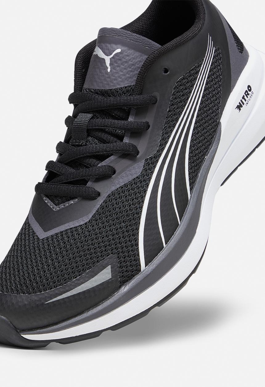 PUMA - Puma kruz nitro jr - puma black-puma white-dark coal-puma silver