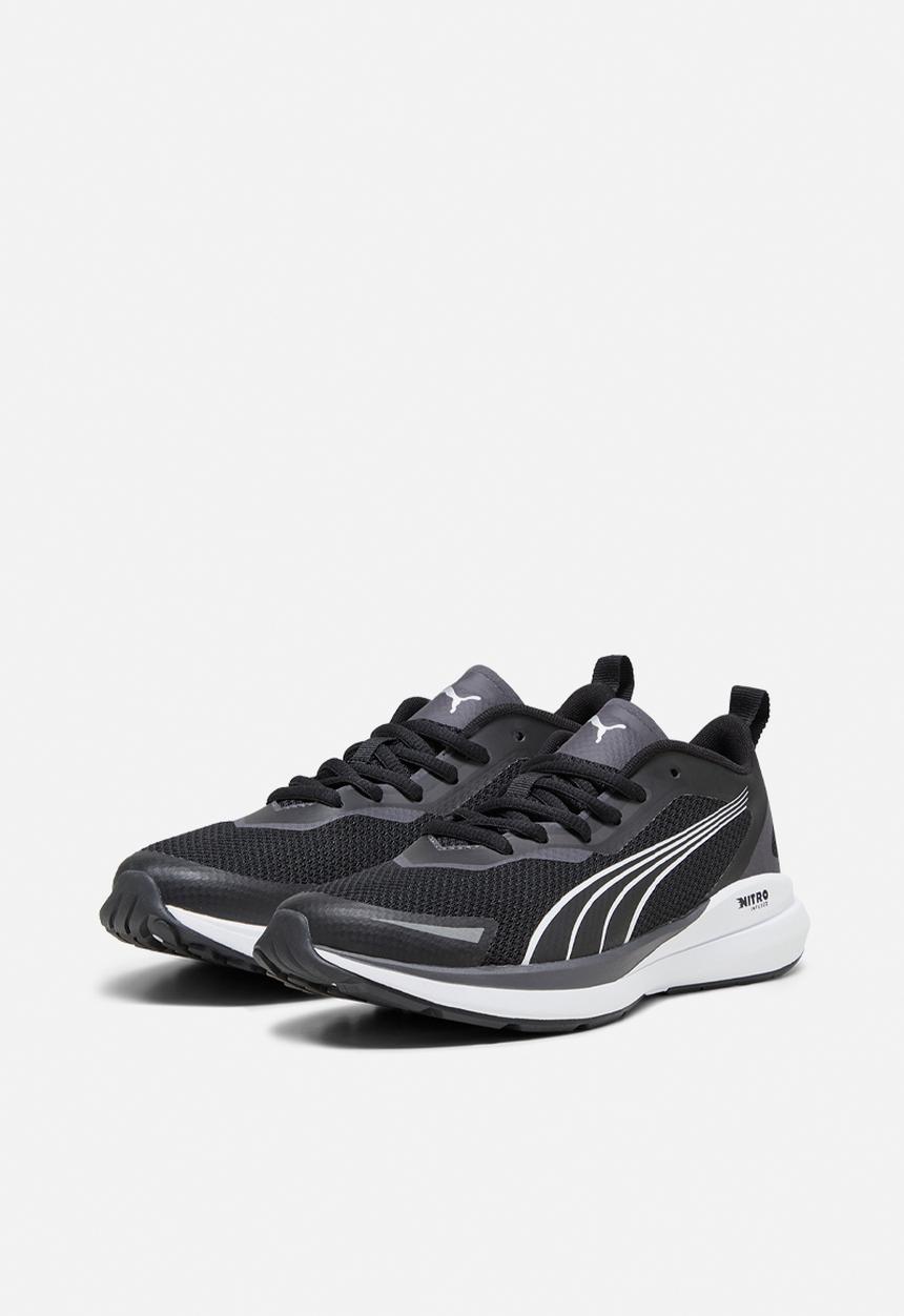 PUMA - Puma kruz nitro jr - puma black-puma white-dark coal-puma silver