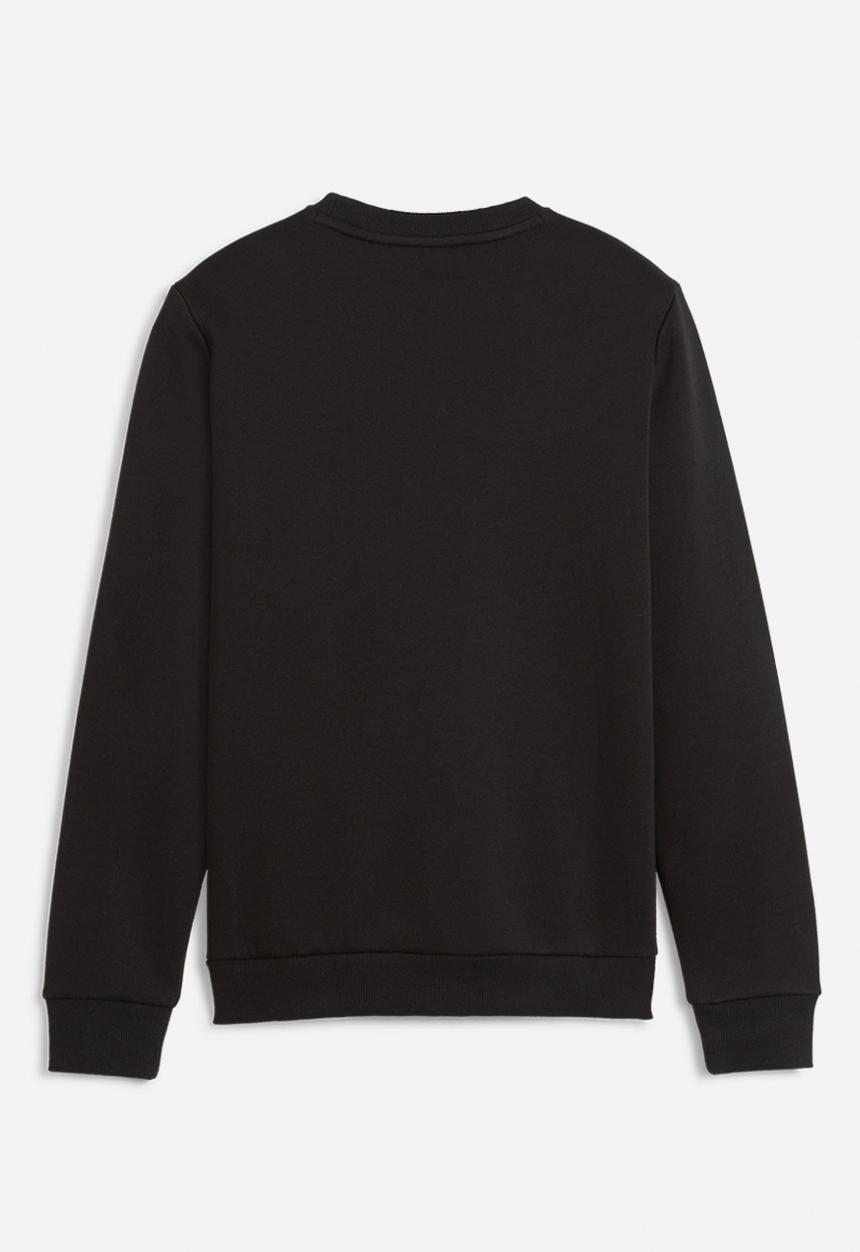 PUMA - Ess+ 2 col big logo crew  fl b - puma black & ginger tea