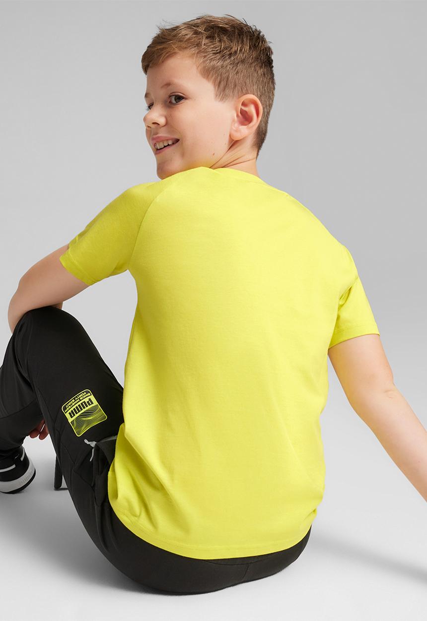 PUMA - Active sports graphic tee b - lime sheen