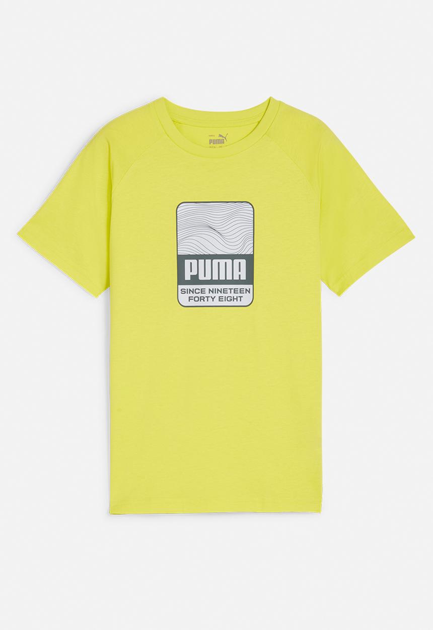 PUMA - Active sports graphic tee b - lime sheen