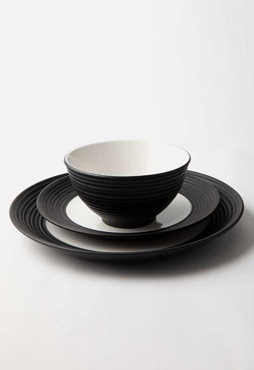 Jan Hendrik - JAN - Blancnoir Dinner Plate Set of 4 - black 
