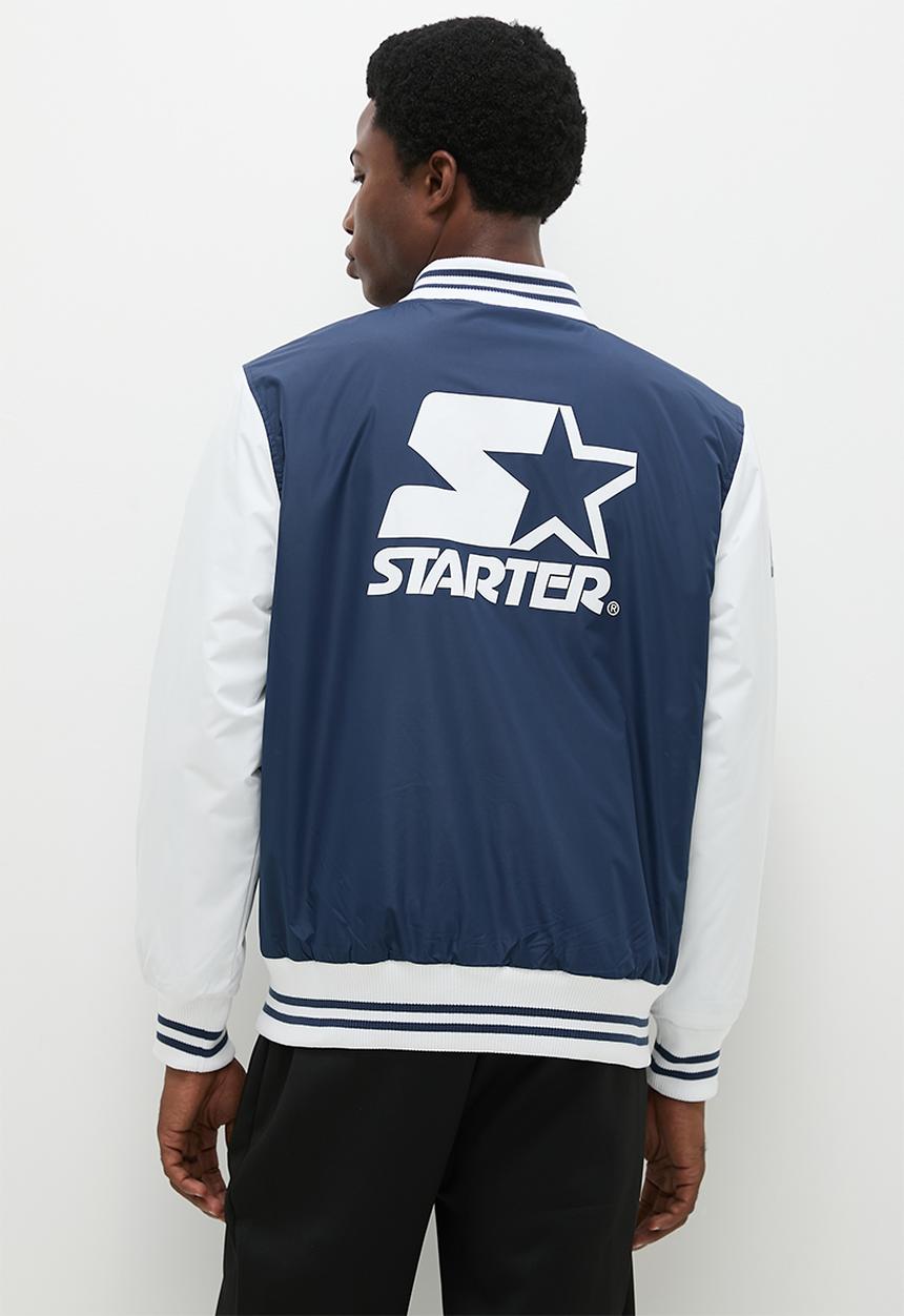 Starter - Starter Varsity Jacket 1 - Navy & White