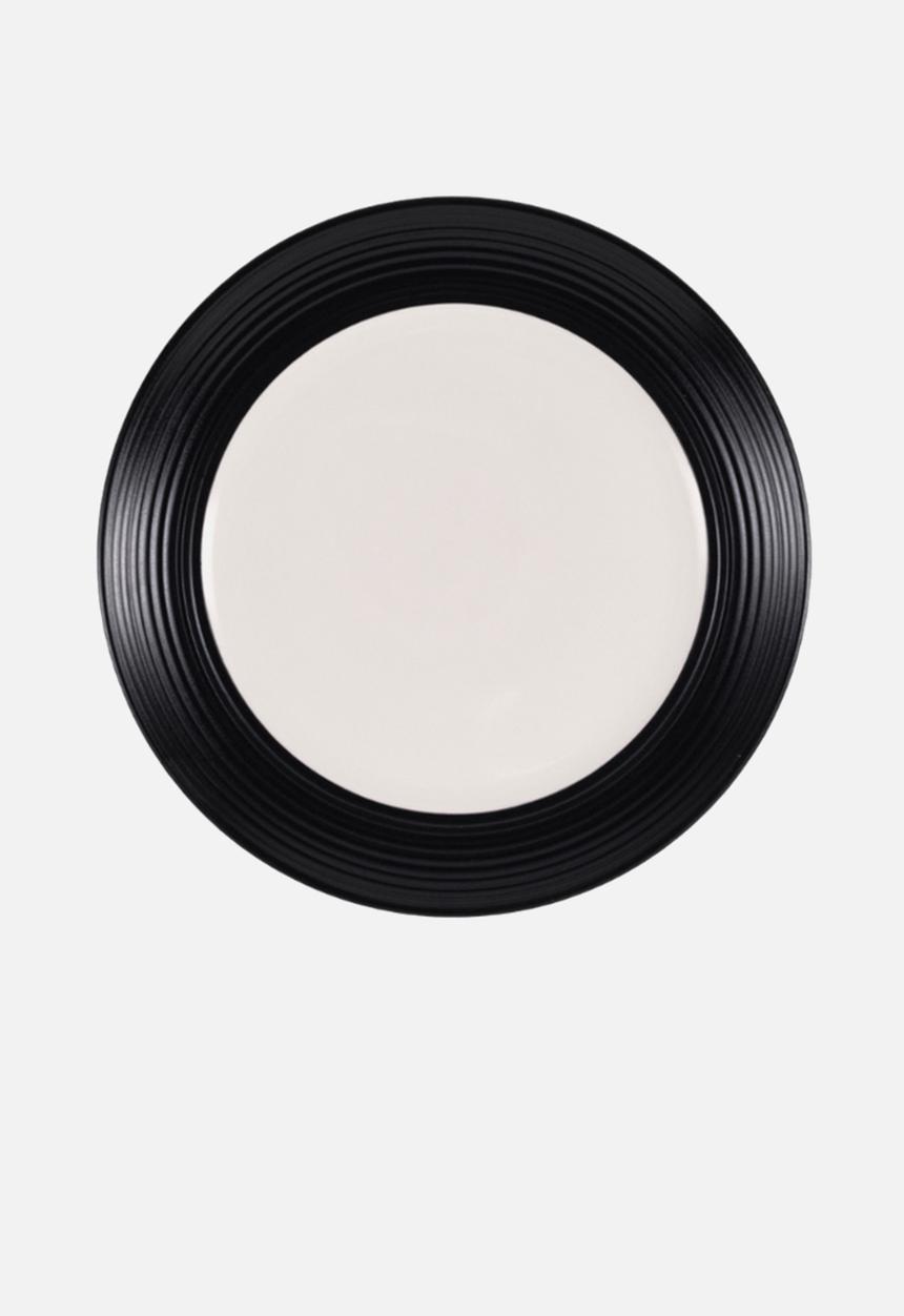 Jan Hendrik - JAN - Blancnoir Side Plate Set of 4 - black 