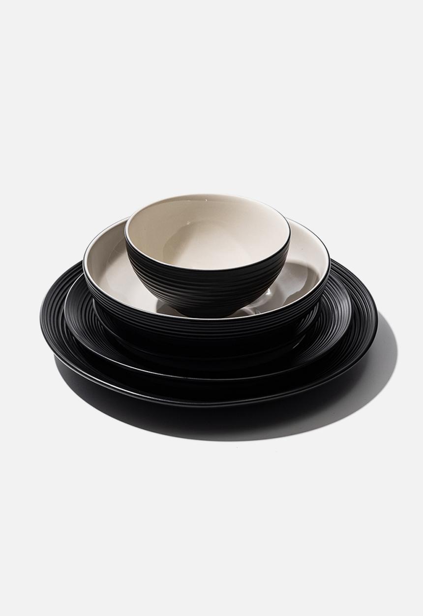Jan Hendrik - JAN - Blancnoir Pasta Bowl Set of 4 - black 