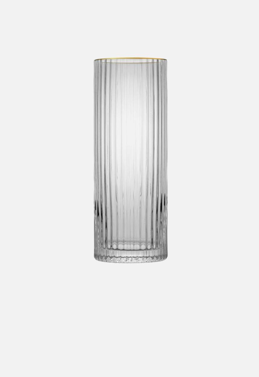 Jan Hendrik - JAN - Opulent Hi-Ball with Gold Rim Set of 4