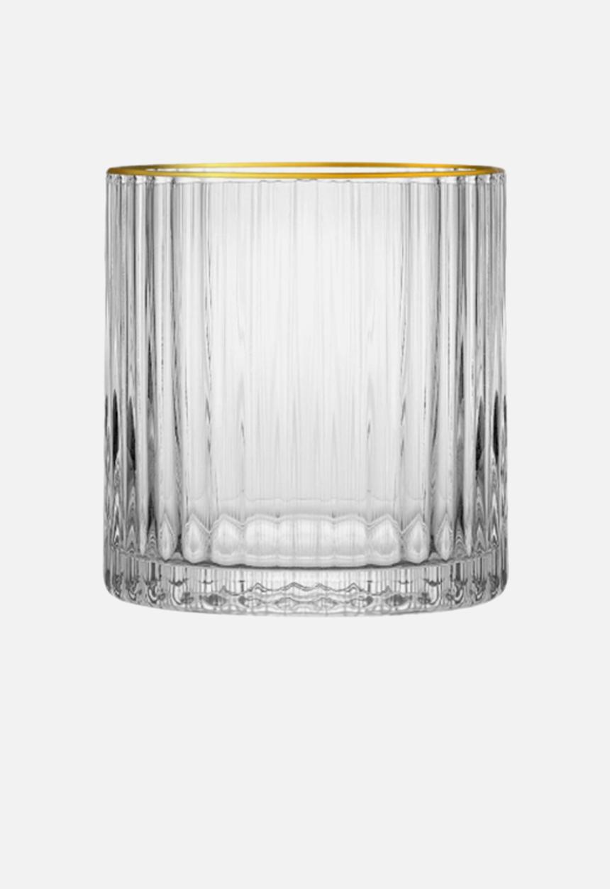 Jan Hendrik - JAN - Opulent Tumbler with Gold Rim Set of 4