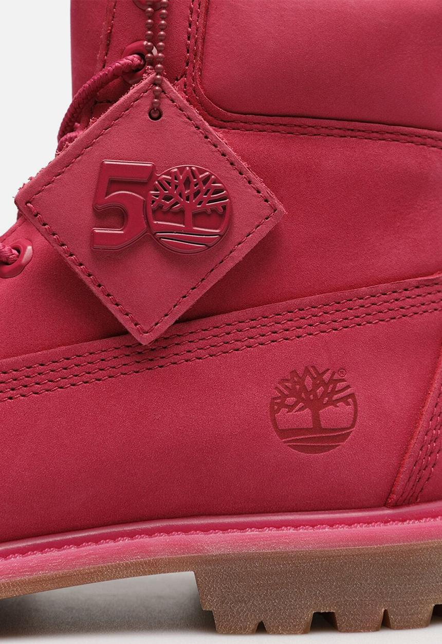 Timberland - 6in premium boot - dark pink nubuck