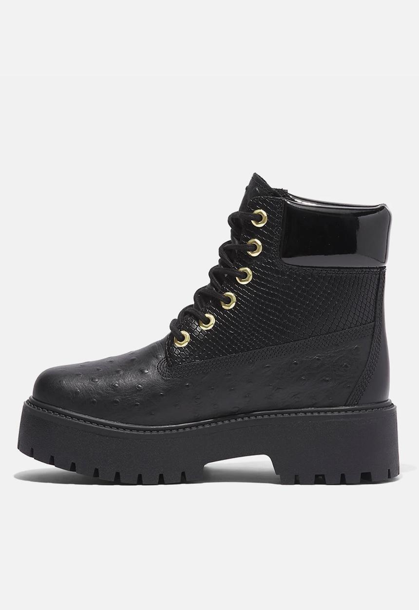 Timberland - TBL premium elevated 6in WP - black full grain