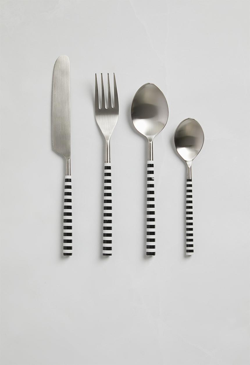 Sixth Floor - Mythhaven cutlery set of 4 - Black