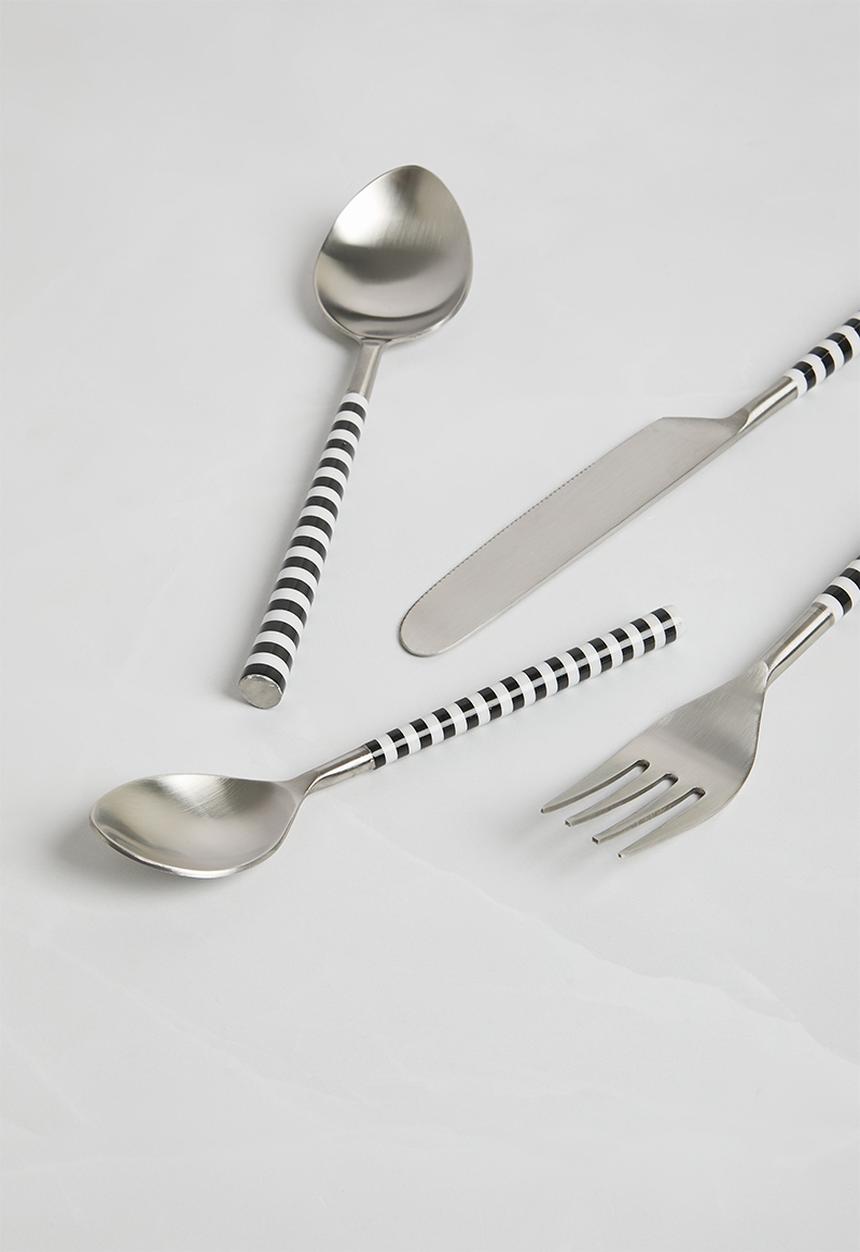 Sixth Floor - Mythhaven cutlery set of 4 - Black