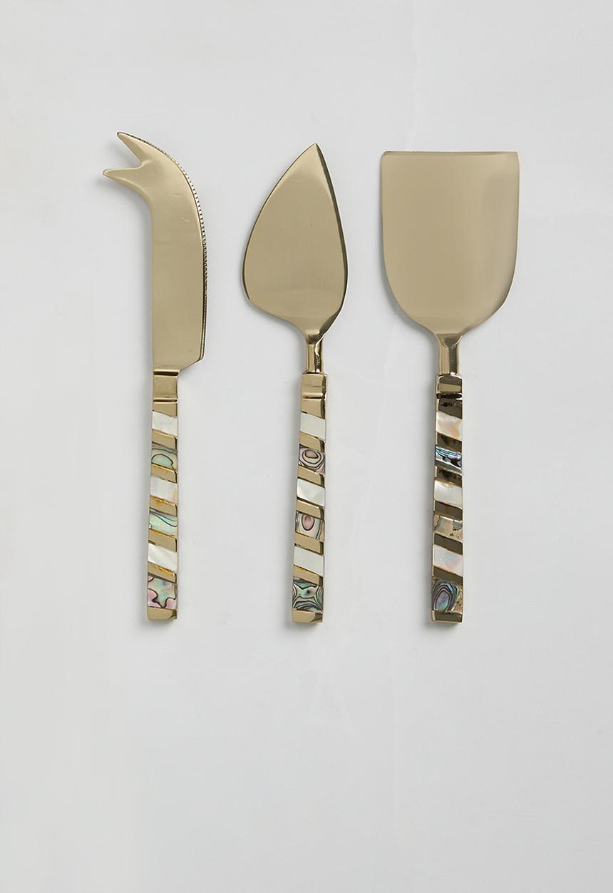 Sixth Floor - Mysticor cheese knife set - gold