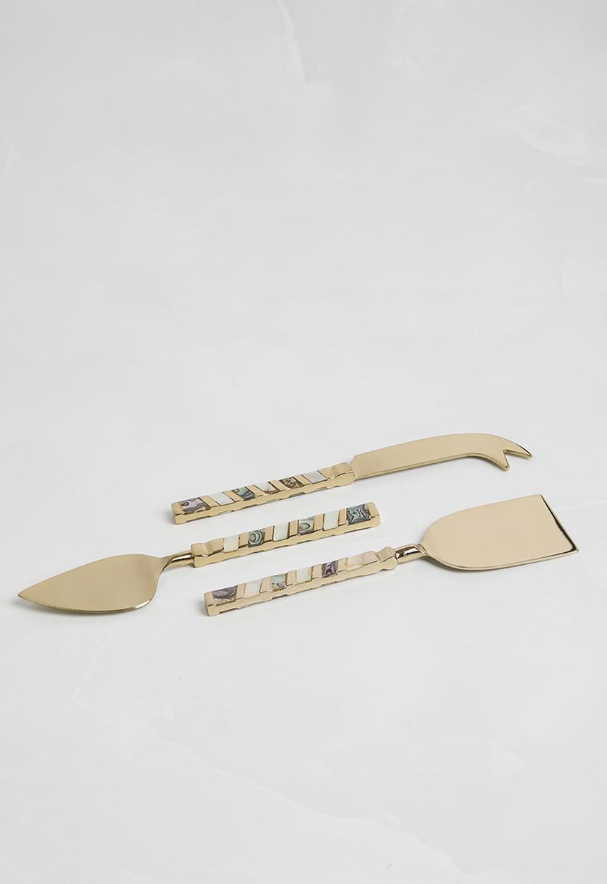 Sixth Floor - Mysticor cheese knife set - gold