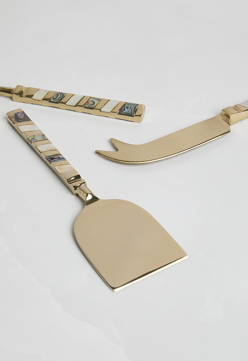 Sixth Floor - Mysticor cheese knife set - gold