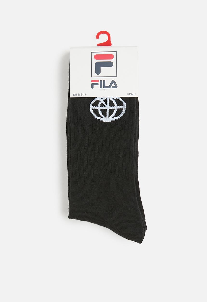 FILA - Porter tube sock mens (3pk) - black