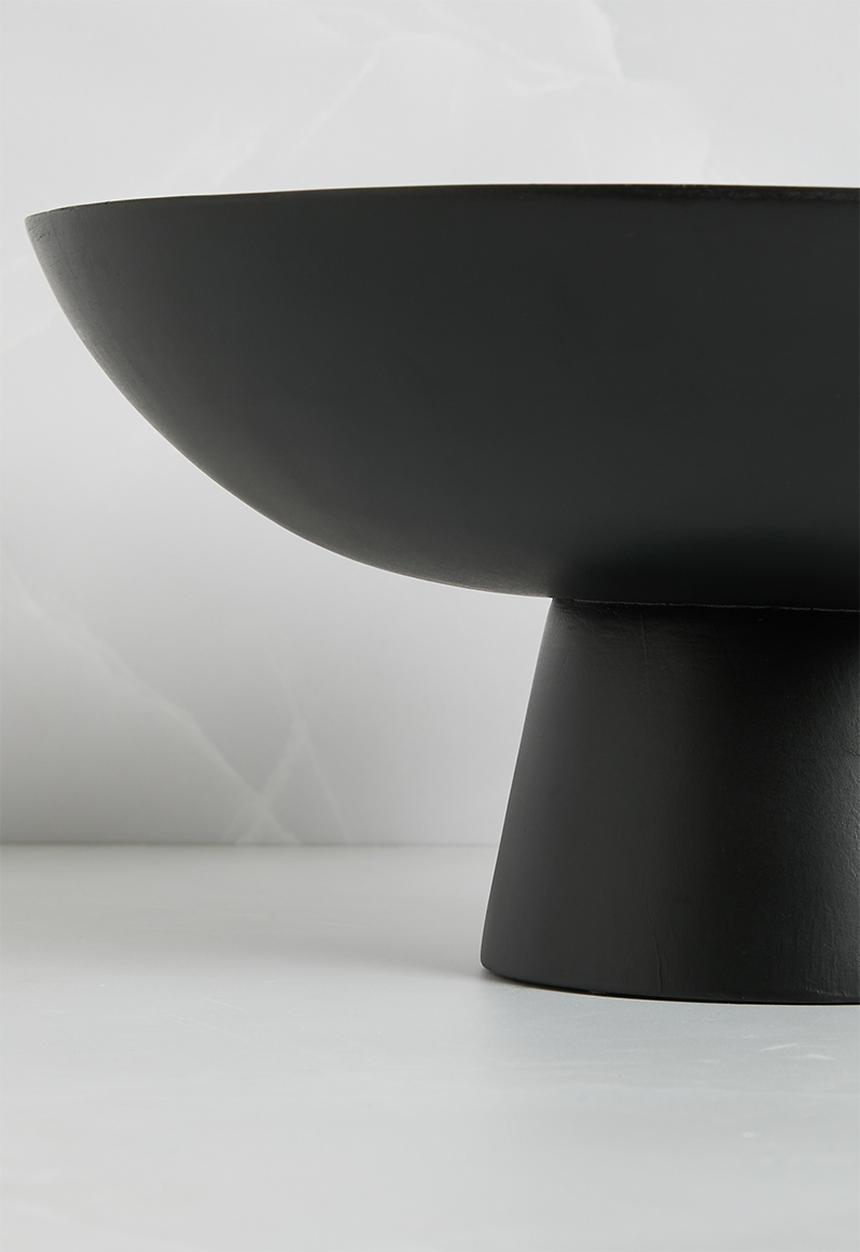 Sixth Floor - Kohl mango wood bowl - black