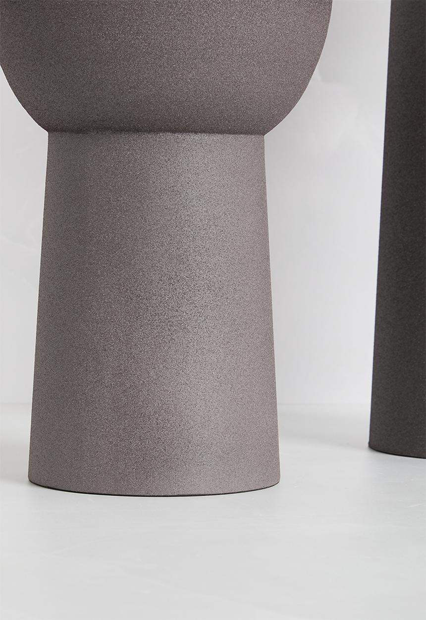 Sixth Floor - Lunar pillar candle set of 2 - Brown