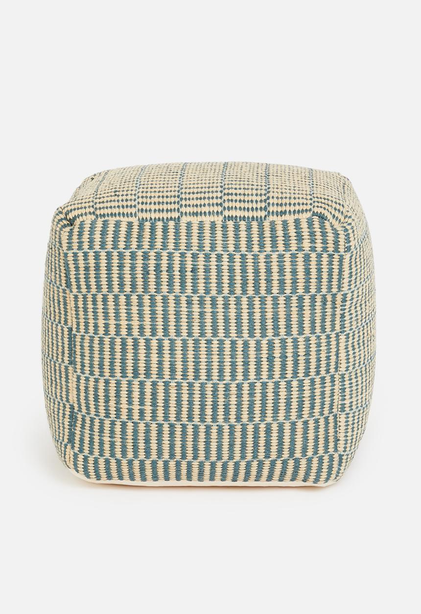 Sixth Floor - Miley ottoman -Blue