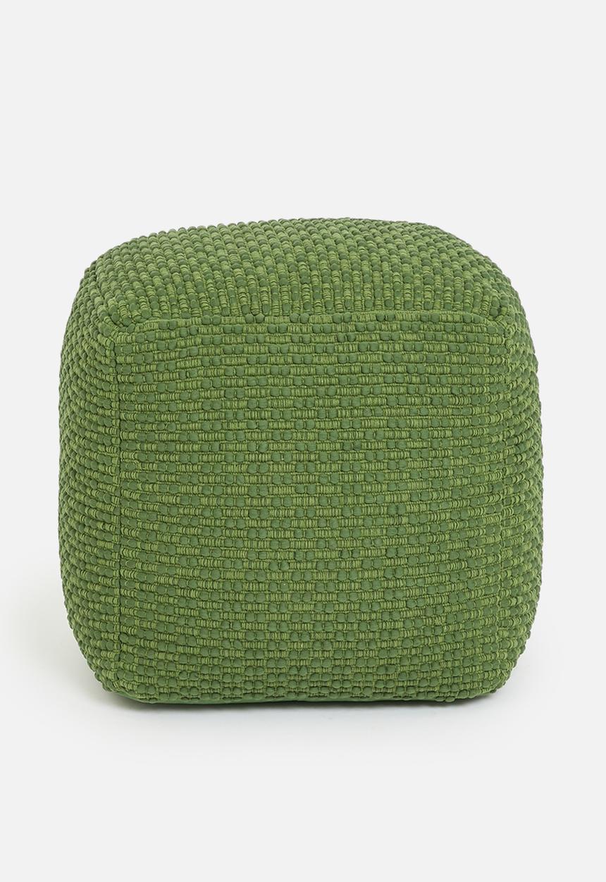 Sixth Floor - Jenna ottoman - green