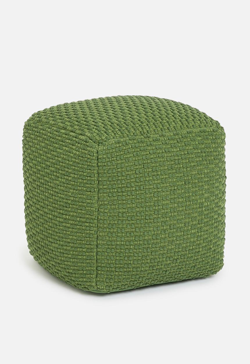 Sixth Floor - Jenna ottoman - green