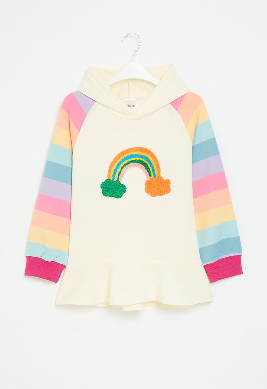 Pop Candy - Hooded dress - ecru