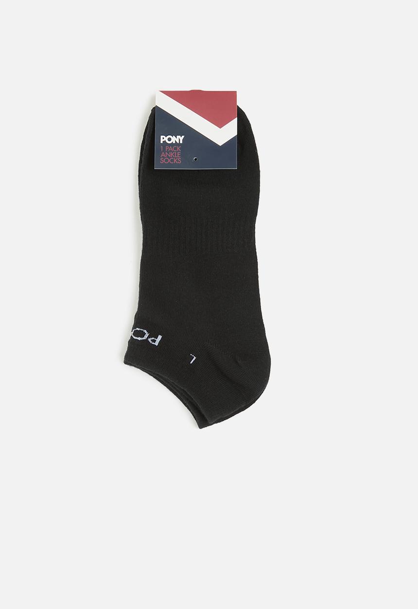 PONY - Pony Ankle Socks - Black & White